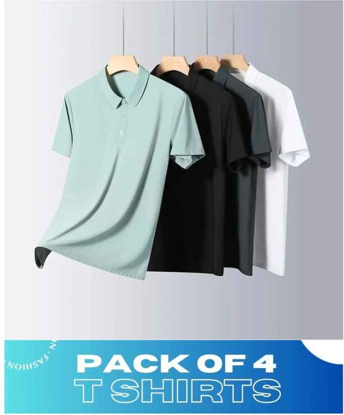 KMEN'S™  Premium Polo T-Shirt👕 (Pack Of 4)