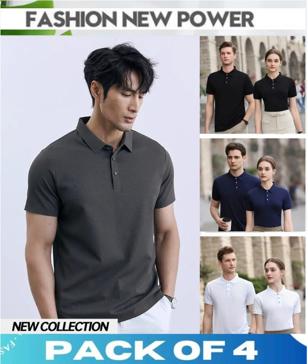 KMEN'S™  Premium Polo T-Shirt👕 (Pack Of 4)